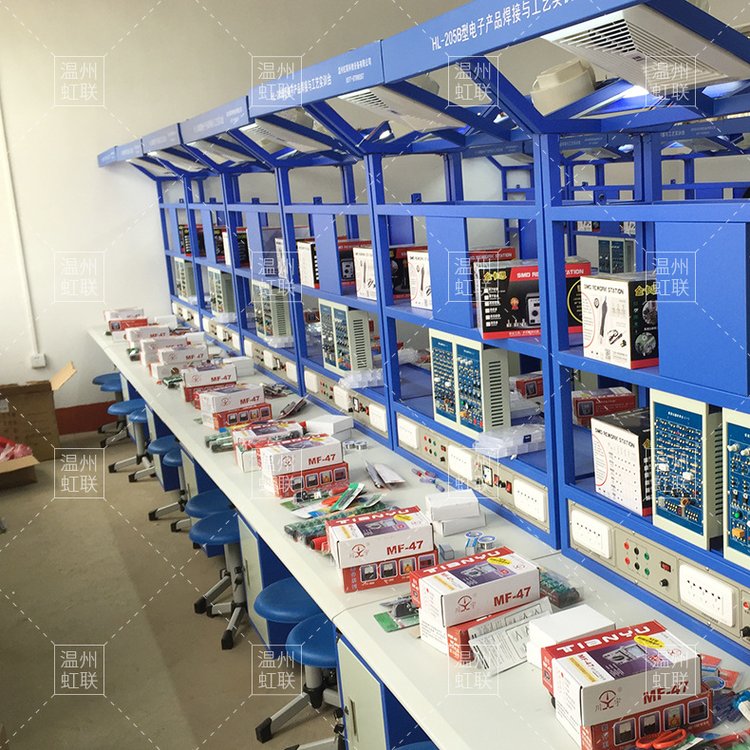 虹聯(lián)hl-205b型電子產(chǎn)品焊接與工藝實訓(xùn)臺雙面四組 批發(fā)實驗設(shè)備 - 愛